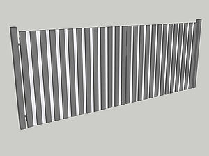 Wzór bramy dwuskrzydłowej, seria Private, model PV6