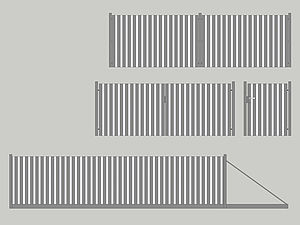 Wzór ogrodzenia posesyjnego, Seria Private, Model PV6