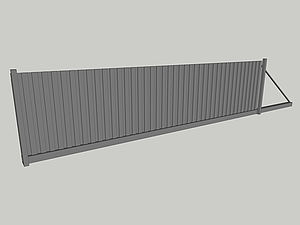 Wzór bramy przesuwnej, seria Private, model PV4