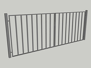 Wzór bramy dwuskrzydłowej, seria Basic, model B4