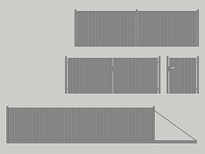 Wzór ogrodzenia posesyjnego, Seria Private, Model PV4