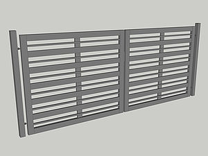 Wzór bramy dwuskrzydłowej, seria Modern, model M5