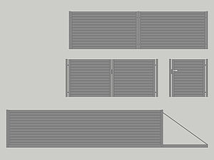 Wzór ogrodzenia posesyjnego, Seria Private, Model PV7