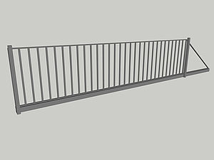 Wzór bramy przesuwnej, seria Basic, model B4