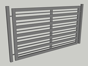 Wzór przęsła ogrodzeniowego, seria Modern, model M5