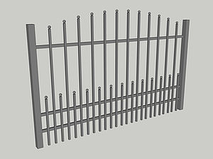 Wzór przęsła ogrodzeniowego, seria Premium, model PM7