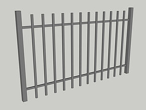 Wzór przęsła ogrodzeniowego, seria Basic, model B4