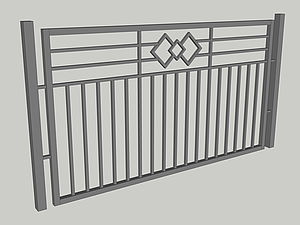 Wzór przęsła ogrodzeniowego, seria Modern, model M4